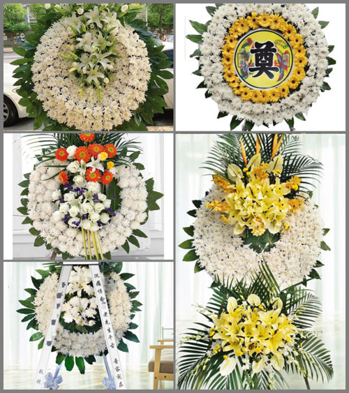 山西运城闻喜县凹底镇户头庄村花圈速递